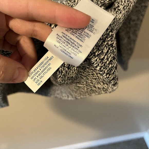 Chaps Henley Knit Sweater XXL Mens Preppy Academia Classic Half Heavy Cotton - Picture 6 of 8